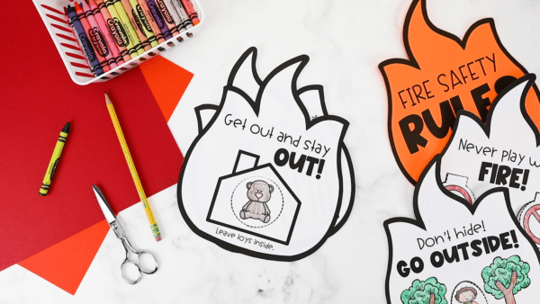 Celebrate Fire Safety Week with this adorable fire shaped fire safety rules booklet! Your students will learn 11 fire safety rules using interactive activities. This fire safety week craft helps students learn all about fire safety prevention tips and tools.