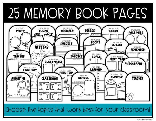 End of the Year Memory Book Backpack Craft and Writing Activities End of the Year Memory Book Backpack Craft and Writing Activities