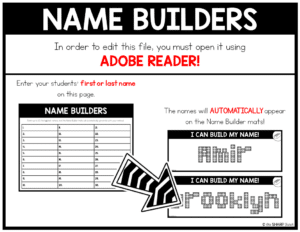 Fine Motor Name Activities Using Building Bricks