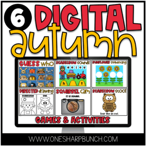 Easily plan a fun and engaging Fall Harvest party with these digital Fall activities and games! There is more than enough to last the whole party and keep your little scarecrows engaged! 6 digital fall activities are included in both PowerPoint and Google Slides. Guess Who will only work in PowerPoint. These digital fall activities are no prep, so they can also be completed during morning work, centers, or as a fast finishers activity.