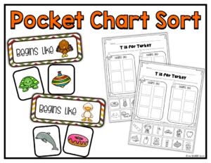 This T is for Turkey craft is perfect for integrating a little literacy into your Thanksgiving unit, Thanksgiving activities, and Thanksgiving lessons! It comes complete with all of the turkey craft templates (which can be printed directly on colored paper), center activity and game.