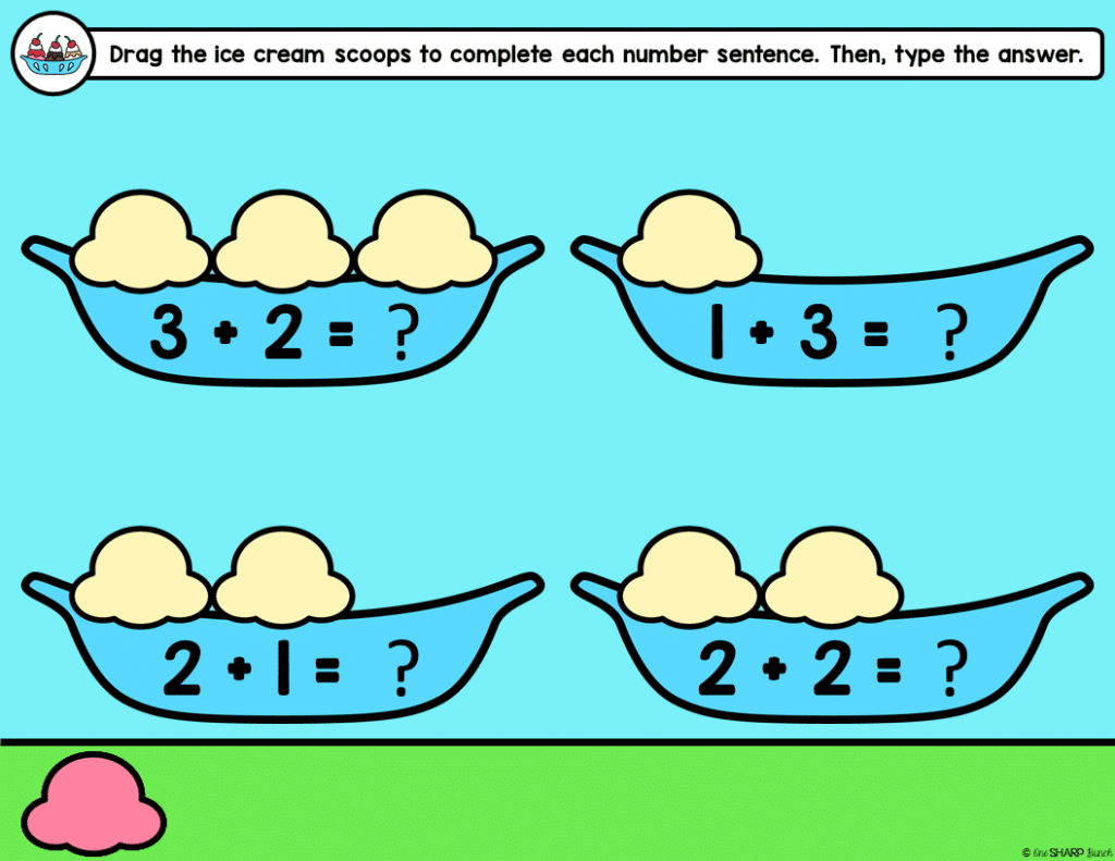 Digital Ice Cream Day Activities for the End of the Year - One Sharp Bunch