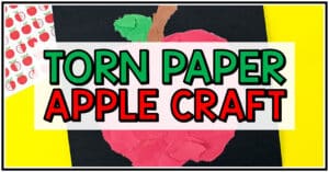 Learn all about apples during apple week! Pair this apple paper craft with your favorite apple books or apple activities during the month of September. This simple apple craft for kids is perfect for the beginning of the school year. Work on fine motor skills, as your preschool and kindergarten students tear and glue pieces of paper. This fall craft makes a perfect apple bulletin board. You can complete this apple craft after your apple investigation!