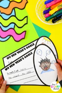 Celebrate the New Year with these New Year's resolution craft books and New Year's activities! Your kindergarten, first grade, and second grade students will love setting goals with this New Year’s goal craft. This craft for New Year’s allows kids to set academic goals and personal goals, as you discuss New Year's resolutions for kids. Use the New Year’s resolution writing prompts to help guide your students with goal setting. Place this New Year’s craft on your New Year’s bulletin board!