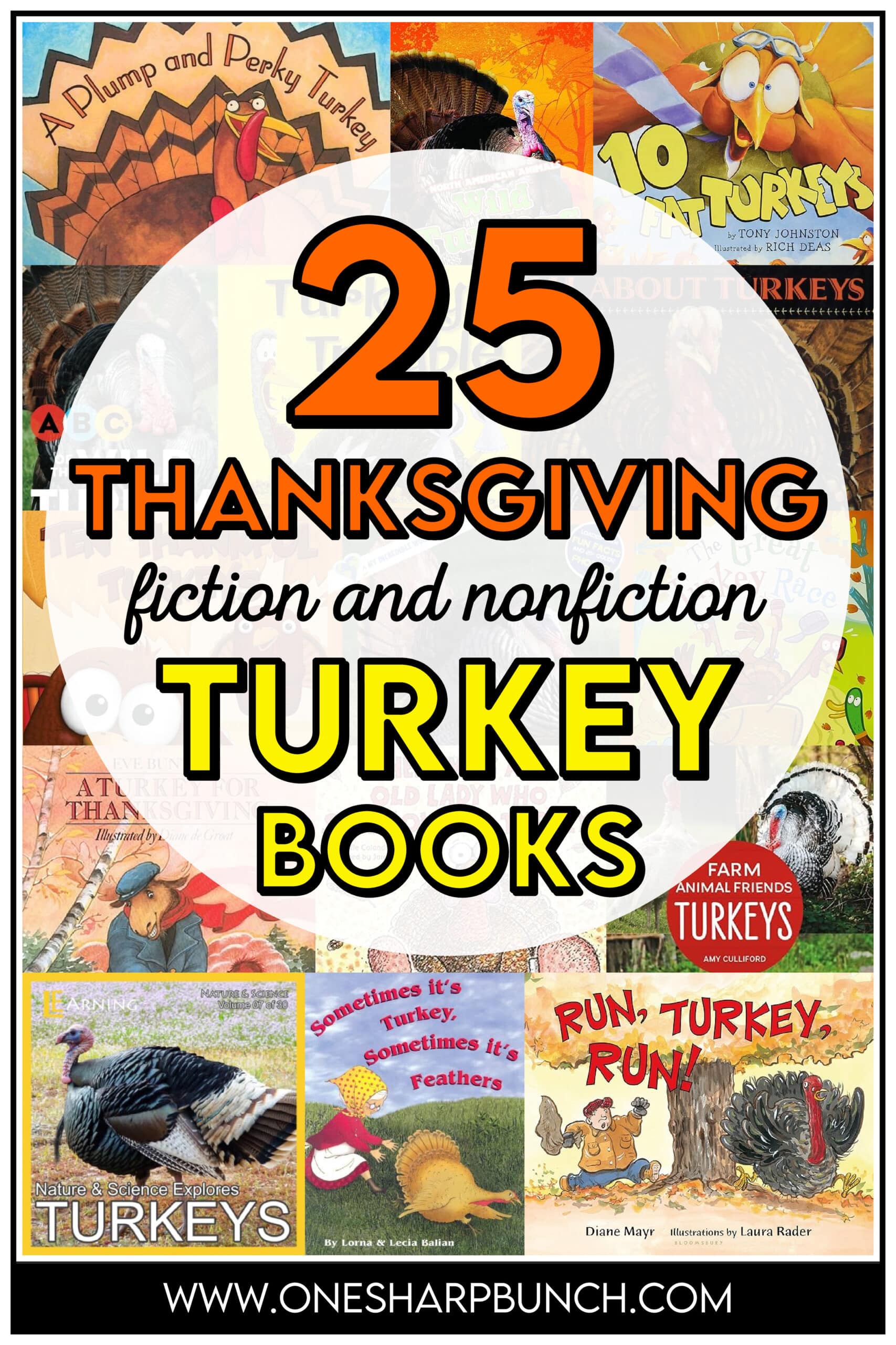 Turkey Books for Kids at Thanksgiving - One Sharp Bunch
