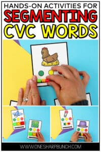 Looking for CVC word activities that will help your preschool and kindergarten students develop phonemic awareness, reading fluency and decoding skills, as well as vocabulary and sight word recognition? Today, I am sharing my favorite multisensory CVC word activities for orthographic mapping. These hands-on CVC word activities are great for reading intervention groups, morning work, early finishers and more. Practice blending and segmenting with these short vowel activities.