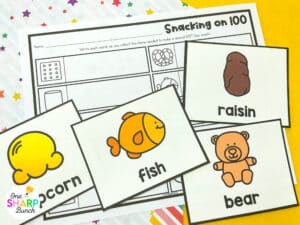 Celebrate the 100th Day of School with these 100th Day literacy activities and ideas for kindergarten and first grade! You will find 100th Day writing prompts, 100th Day rhyming activities, and a 100th Day emergent reader. These 100th Day centers are perfect for your 100th Day of School party. Combine these 100th Day of School activities with your 100th Day math activities. Not only can you use these ideas for your 100th Day stations, but you can also use them as regular literacy centers.