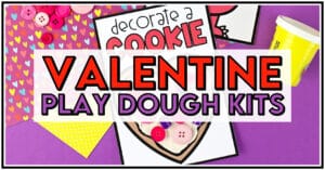 Build fine motor skills and imaginative play with these individual Valentine’s play dough kits for Valentine's Day student gifts! This Valentine’s Day party activity serves as both a Valentine’s craft and a Valentine’s sensory activity. Students will create their own Valentine’s designs using the Valentine’s play dough mats. These play dough kits also make a great Valentine’s student gift. Your students will love these Valentine’s Day fine motor activities during your Valentine’s party stations!