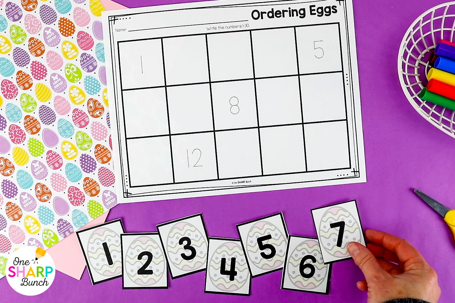 Discover who has stolen the Easter eggs, while reviewing math and literacy skills, with these Easter escape room spring activities for kids! Students will complete up to eight different Easter centers for kindergarten. At the spring literacy centers and spring math centers, the students practice CVC words, syllables, digraphs, blends, subtracting from 5, decomposing 10, extending patterns and ordering numbers. Easily plan your Easter activities with these spring centers for kindergarten!