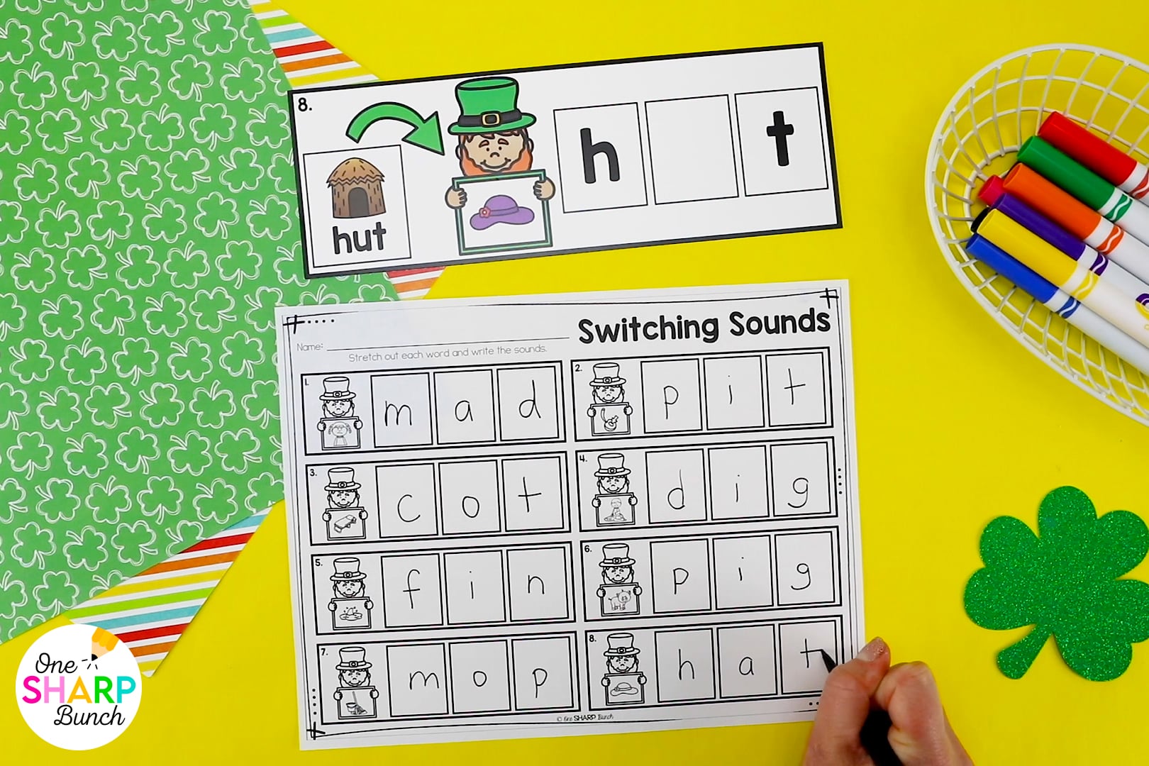 Celebrate St. Patrick's Day as your kindergarten and first grade students review important math and literacy skills with these St. Patrick’s Day activities and centers for math and literacy. These St. Patrick's Day centers allow students to practice beginning blends, silent e words, high frequency words, 3D shapes, teen numbers and more, as they work to catch the leprechaun. This St. Patrick's Day escape room is great for your leprechaun traps, St. Patrick's Day party or kindergarten centers!