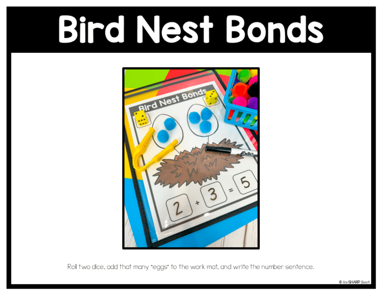 Spring Fine Motor Activities - April Morning Work Tubs - One Sharp Bunch