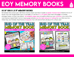Get ready for your end of the year countdown with these end of year countdown activities, including 110 end of the year student awards, 2 memory books, 3 crafts and 8 theme days! With this MEGA Bundle of End of the Year countdown activities, you will have everything you need to keep students engaged right up to the very last day of school. You’ll get all 16 of my best-selling EOY resources in 1 easy bundle at nearly 45% OFF! Ditch the overwhelm and feel confident and stress-free with the last month of the school year all planned for you!