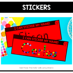 Editable Name Practice Fine Motor Name Activities Sticker Name Mats ...