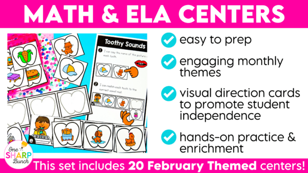 20 Math and Literacy February Kindergarten Centers or Morning Work Tubs 20 Math and Literacy February Kindergarten Centers or Morning Work Tubs