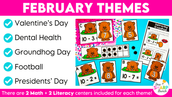20 Math and Literacy February Kindergarten Centers or Morning Work Tubs 20 Math and Literacy February Kindergarten Centers or Morning Work Tubs