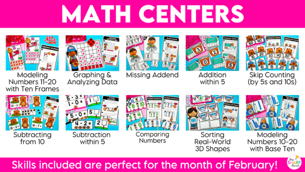 20 Math and Literacy February Kindergarten Centers or Morning Work Tubs 20 Math and Literacy February Kindergarten Centers or Morning Work Tubs