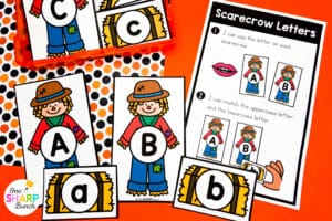 Engage your kindergarten students with 20 hands-on October math and literacy centers featuring fun, fall-themed activities they'll love! These October centers for kindergarten are not only great for centers, but also work as morning work, early finisher activities, and small group activities! Students work on CVC words, beginning sounds, syllables, and word families with the literacy centers. At the math centers, they work on 1:1 counting, addition within 5, and nonstandard measurement!
