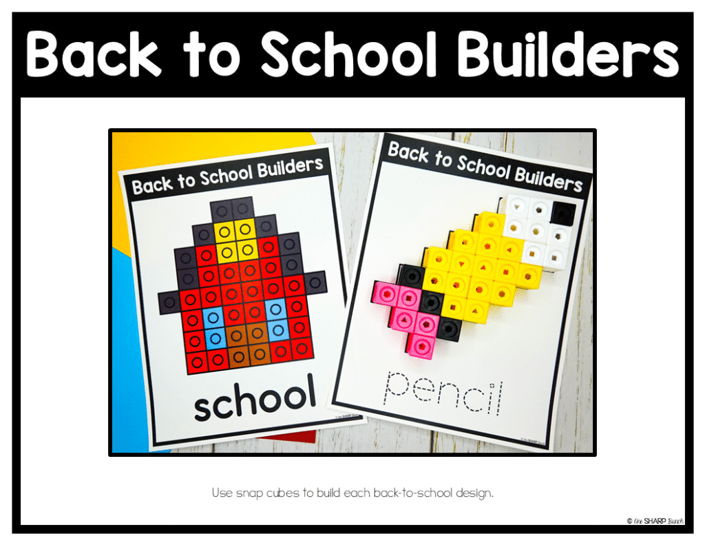 Back to School Fine Motor Activities for Kindergarten Morning Work Tubs ...