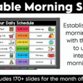 Daily Calendar Slides for December - Editable Digital Calendar Slides - Morning Meeting