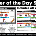 Daily Calendar Slides for August - Editable Digital Calendar Slides - Morning Meeting