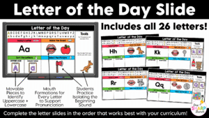 Daily Calendar Slides for August - Editable Digital Calendar Slides - Morning Meeting