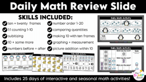 Daily Calendar Slides for December - Editable Digital Calendar Slides - Morning Meeting