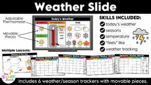 Daily Calendar Slides for September - Editable Digital Calendar Slides - Morning Meeting