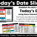 Daily Calendar Slides for December - Editable Digital Calendar Slides - Morning Meeting