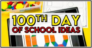 Celebrate the 100th Day of School with 30+ engaging 100th Day of School ideas for reading, math, writing, fine motor skills, and more. Discover 100th Day of School crafts including a 100th Day crown, 100th Day necklace, 100th Day gumball craft, and more. Your students will have a blast with the 100th Day math games and activities perfect for counting by 1's, 5's and 10's to 100. Don't forget to explore the 100th Day writing activities including the 100th Day of School writing prompts!