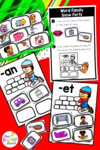 20 Math & Literacy December Centers for Kindergarten