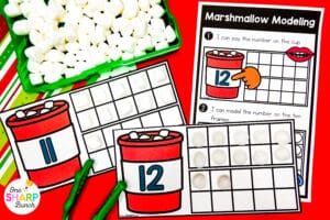 20 Math & Literacy December Centers for Kindergarten