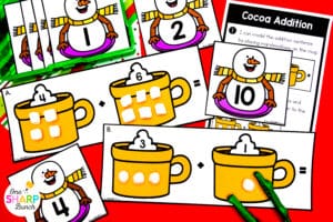 20 Math & Literacy December Centers for Kindergarten
