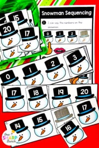 20 Math & Literacy December Centers for Kindergarten
