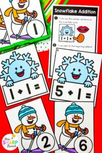 20 Math & Literacy December Centers for Kindergarten
