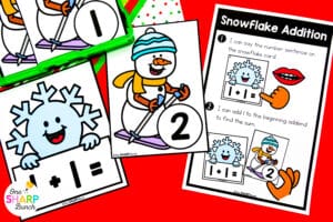 20 Math & Literacy December Centers for Kindergarten