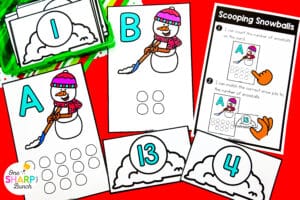 20 Math & Literacy December Centers for Kindergarten