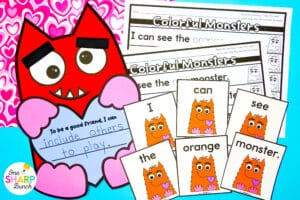Bring Love Monster to life with 20+ Love Monster activities for kindergarten, including math & literacy centers, comprehension activities, and an adorable Love Monster craft! Work on character traits, story elements, retelling, and vocabulary. Practice beginning sounds, CVC words, and -r blends with the literacy activities. Practice 3D shapes, teen numbers, & numbers before and after with the math activities! Don't forget to hang the Love Monster craft as your Valentine's Day bulletin board!