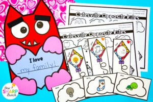 Bring Love Monster to life with 20+ Love Monster activities for kindergarten, including math & literacy centers, comprehension activities, and an adorable Love Monster craft! Work on character traits, story elements, retelling, and vocabulary. Practice beginning sounds, CVC words, and -r blends with the literacy activities. Practice 3D shapes, teen numbers, & numbers before and after with the math activities! Don't forget to hang the Love Monster craft as your Valentine's Day bulletin board!