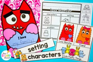 Bring Love Monster to life with 20+ Love Monster activities for kindergarten, including math & literacy centers, comprehension activities, and an adorable Love Monster craft! Work on character traits, story elements, retelling, and vocabulary. Practice beginning sounds, CVC words, and -r blends with the literacy activities. Practice 3D shapes, teen numbers, & numbers before and after with the math activities! Don't forget to hang the Love Monster craft as your Valentine's Day bulletin board!