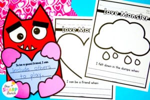 Bring Love Monster to life with 20+ Love Monster activities for kindergarten, including math & literacy centers, comprehension activities, and an adorable Love Monster craft! Work on character traits, story elements, retelling, and vocabulary. Practice beginning sounds, CVC words, and -r blends with the literacy activities. Practice 3D shapes, teen numbers, & numbers before and after with the math activities! Don't forget to hang the Love Monster craft as your Valentine's Day bulletin board!