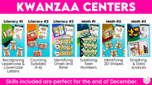 Math & Literacy Christmas Holidays Around the World Kindergarten Centers