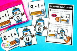 Bring the winter season to life with 20 hands-on, winter-themed January centers for kindergarten! These winter math centers & winter literacy centers for kindergarten are not only great for center rotations but can also be used for morning work or early finishers. Students get to work on syllables, beginning sounds, CVC words, & word families with the winter literacy activities. They also get to work on graphing and analyzing data, 1:! counting, and subtraction within 5 with the math activities.