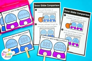 Bring the winter season to life with 20 hands-on, winter-themed January centers for kindergarten! These winter math centers & winter literacy centers for kindergarten are not only great for center rotations but can also be used for morning work or early finishers. Students get to work on syllables, beginning sounds, CVC words, & word families with the winter literacy activities. They also get to work on graphing and analyzing data, 1:! counting, and subtraction within 5 with the math activities.