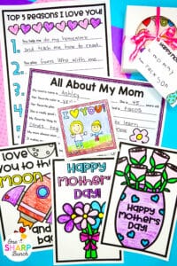 Celebrate Mother’s Day with these low-prep Mother’s Day writing activities, including heartfelt Mother's Day questionnaires and printable Mother's Day cards. These low-cost Mother's Day gifts are great for preschool-3rd grade students! They can complete these Mother's Day crafts during writing or as a special Mother's Day project. Try these Mother's Day gift ideas with your elementary students today!