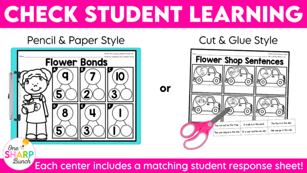 Valentine's Day Centers Math & Literacy Kindergarten Centers Morning Work Tubs Valentine's Day Centers Math & Literacy Kindergarten Centers Morning Work Tubs