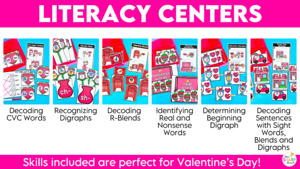 Valentine's Day Centers Math & Literacy Kindergarten Centers Morning Work Tubs Valentine's Day Centers Math & Literacy Kindergarten Centers Morning Work Tubs