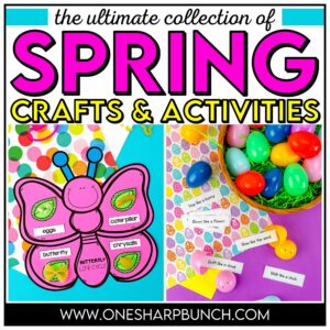 Discover 30+ engaging spring activities for kids! From hands-on spring crafts to literacy & math centers, these spring-themed ideas and activities are perfect for Pre-K - 1st grade! You will find St. Patrick's Day activities and craft, Easter activities and crafts, as well as simple spring crafts. Enjoy the spring fine motor activities, spring early finisher activities, and spring centers for kindergarten! Don't forget to checkout the Earth Day activities and Mother's Day activities and craft!