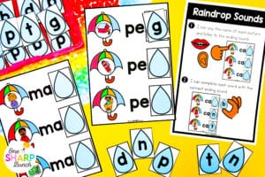 Bring the spring season to life with 20 hands-on, spring-themed March centers for kindergarten, including 10 math centers and 10 literacy centers! These spring math centers & spring literacy centers are not only great for kindergarten center rotations, but can also be used for spring morning work or early finishers. Use these spring activities for kids to practice CVC words, digraphs, and nouns. They'll also practice 3D shapes, skip counting, and adding within 5 with the spring centers for math.