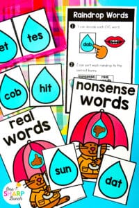 Get your little learners excited for spring with 20 April centers for kindergarten, featuring 10 literacy and 10 math activities! These spring math centers & spring literacy centers for kindergarten are not only great for center rotations but can also be used for morning work or early finishers. Students get to work on CVC words, syllables, and digraphs with the literacy activities. They also get to work on addition within 5, adding on a number line, and patterns with the math activities.