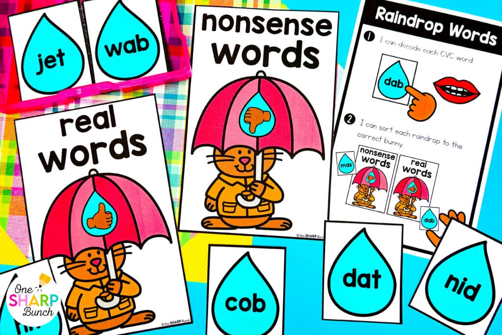 Get your little learners excited for spring with 20 April centers for kindergarten, featuring 10 literacy and 10 math activities! These spring math centers & spring literacy centers for kindergarten are not only great for center rotations but can also be used for morning work or early finishers. Students get to work on CVC words, syllables, and digraphs with the literacy activities. They also get to work on addition within 5, adding on a number line, and patterns with the math activities.